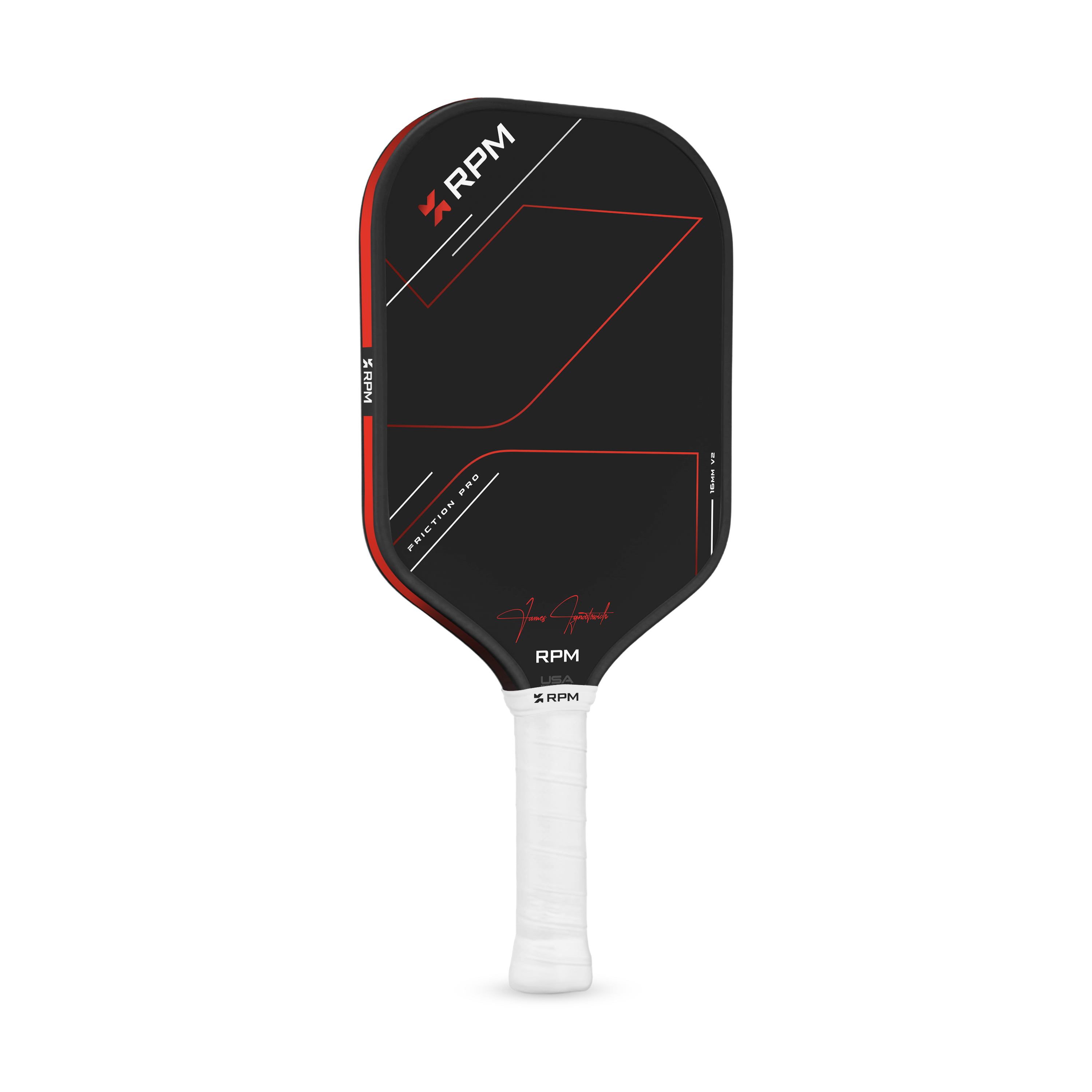RPM FRICTION PRO 16MM ELONGATED V2 Pickleball Paddle