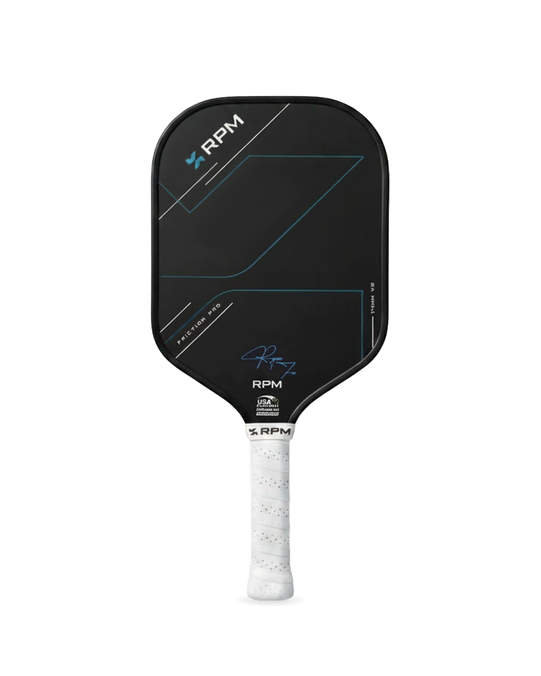 RPM Friction Pro V2 14mm Hybrid Flat Top Pickleball Paddle