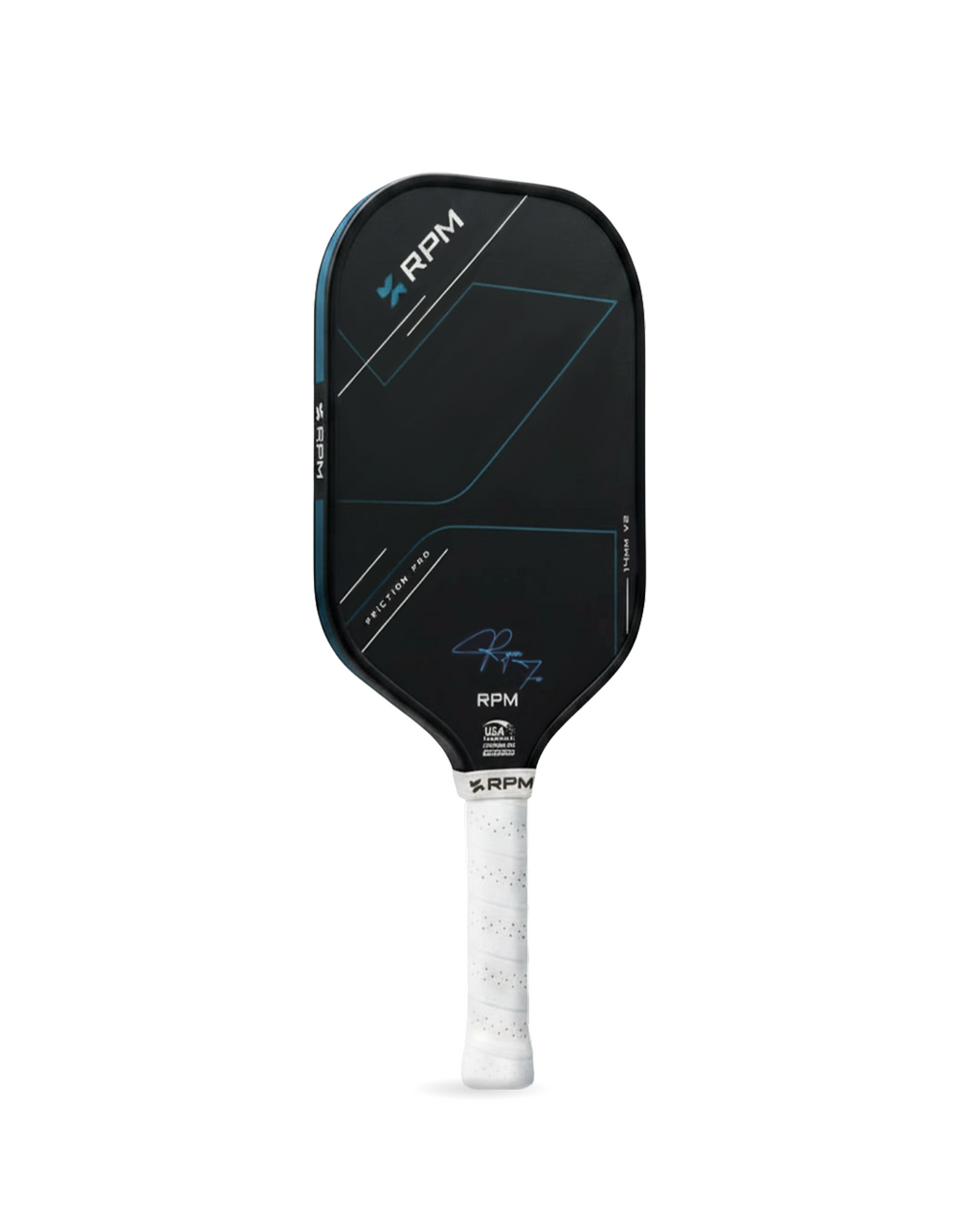 RPM Friction Pro V2 14mm Hybrid Flat Top Pickleball Paddle
