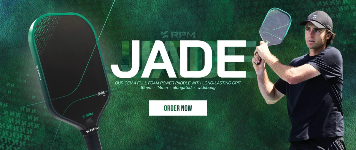 RPM Jade – Gen 4 full foam power paddle with long-lasting grit. 16mm, 14mm, elongated, widebody. Order now.