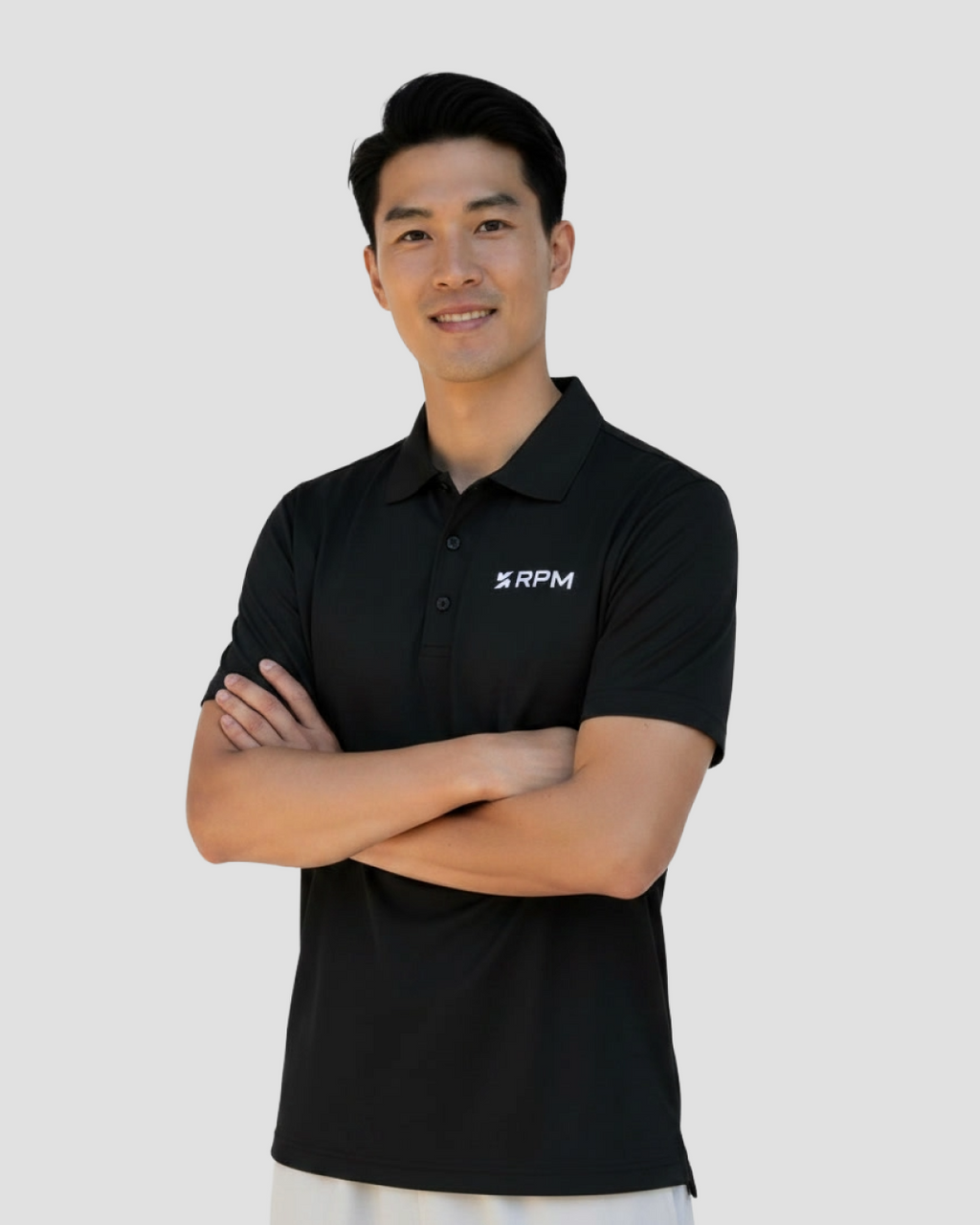 RPM Men's Performance Polo Black - full